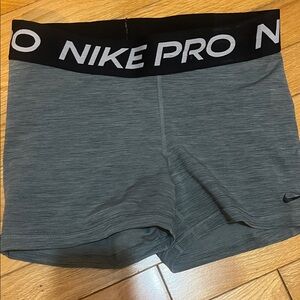 Nike Pro Heather Gray Training Shorts